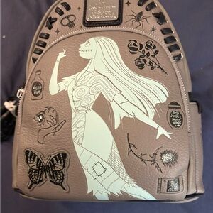 Loungefly Nightmare Before xmas Gray and Black Women's Backpack